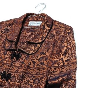 Jessica Howard | Vintage | Blazer | Tapestry| Art Deco | Metallic Hippie|Chic |